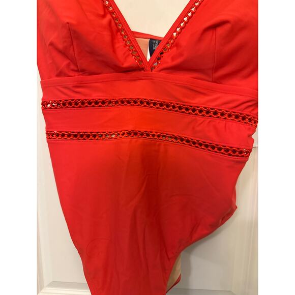 Swimsuits For All Red One Piece - Picture 7 of 8